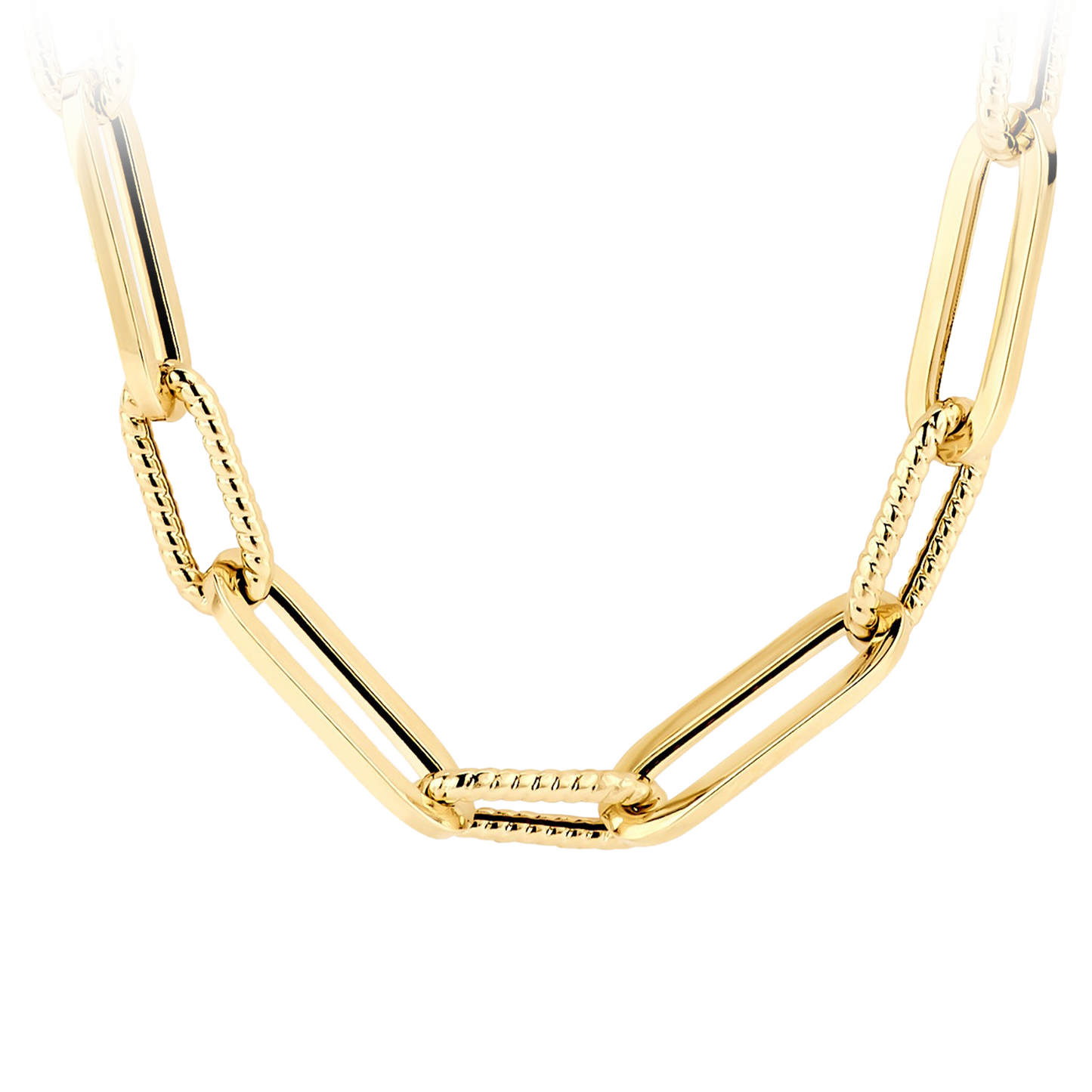 Halskette mit Kordelmuster in 585 Gold