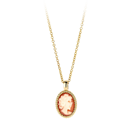 Halskette mit Kamee in 585 Gold - PERDONA