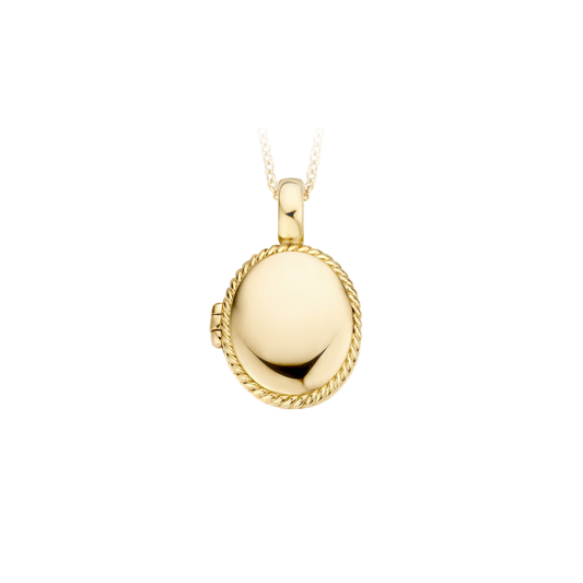 Ovales Medaillon 13mm aus 585er