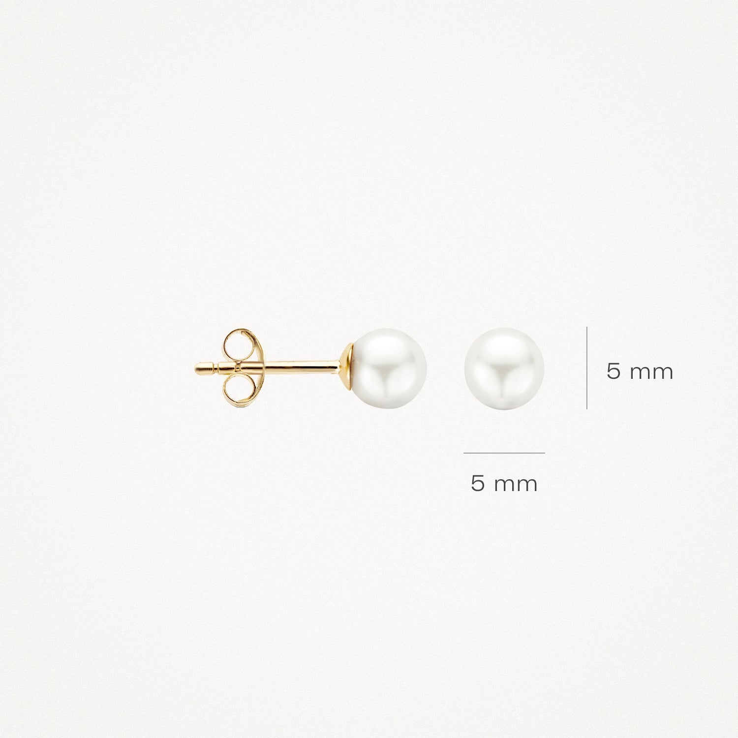 Ohrstecker Perle aus 585 Gold - PERDONA