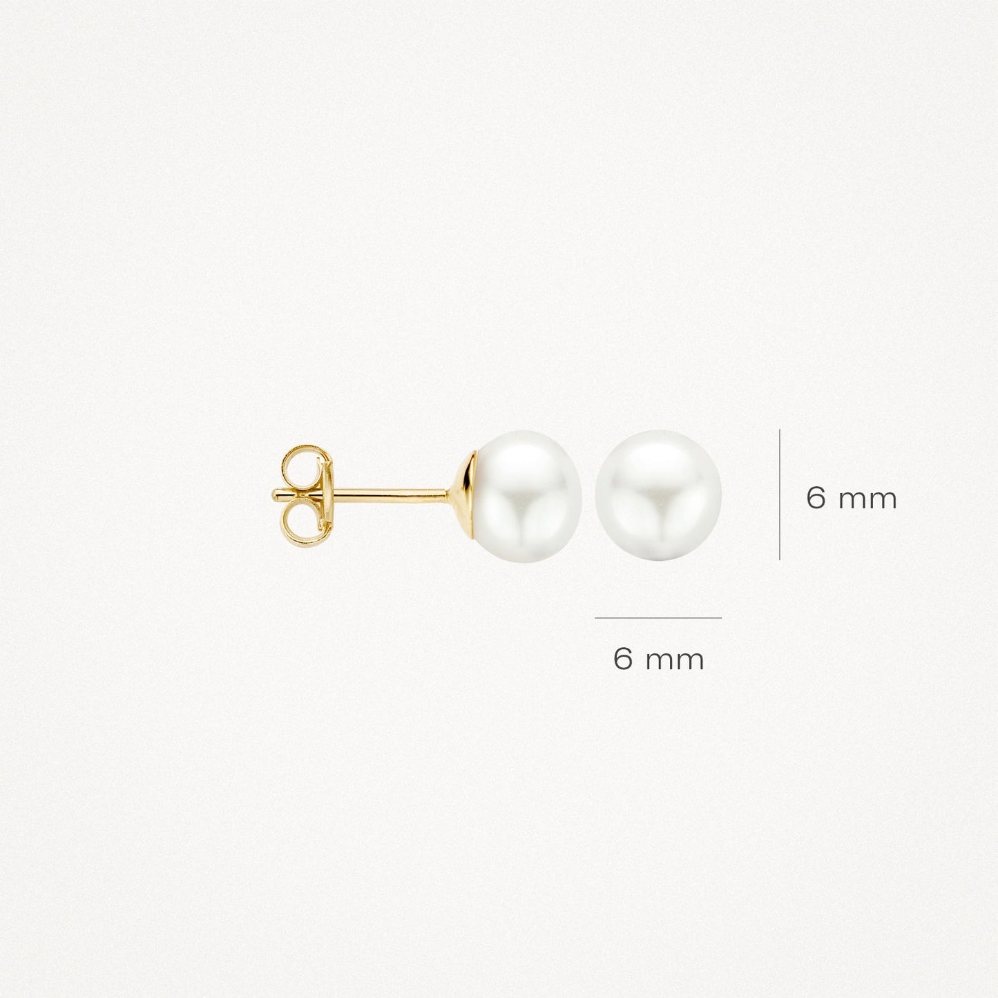 Ohrstecker Perle aus 585 Gold - PERDONA