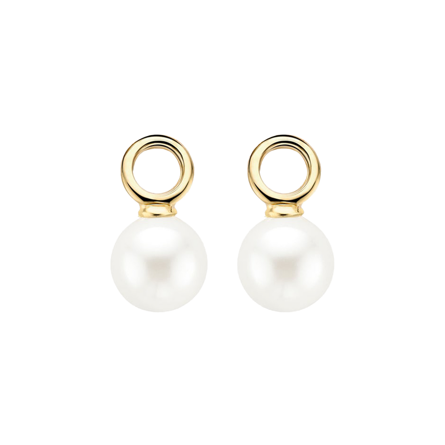 Ohrring-Anhänger mit Swarovski-Perle aus 585 Gold