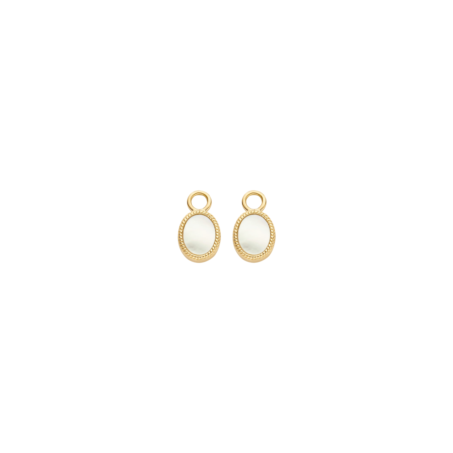 Ohrring-Anhänger mit Perlmutt aus 585 Gold