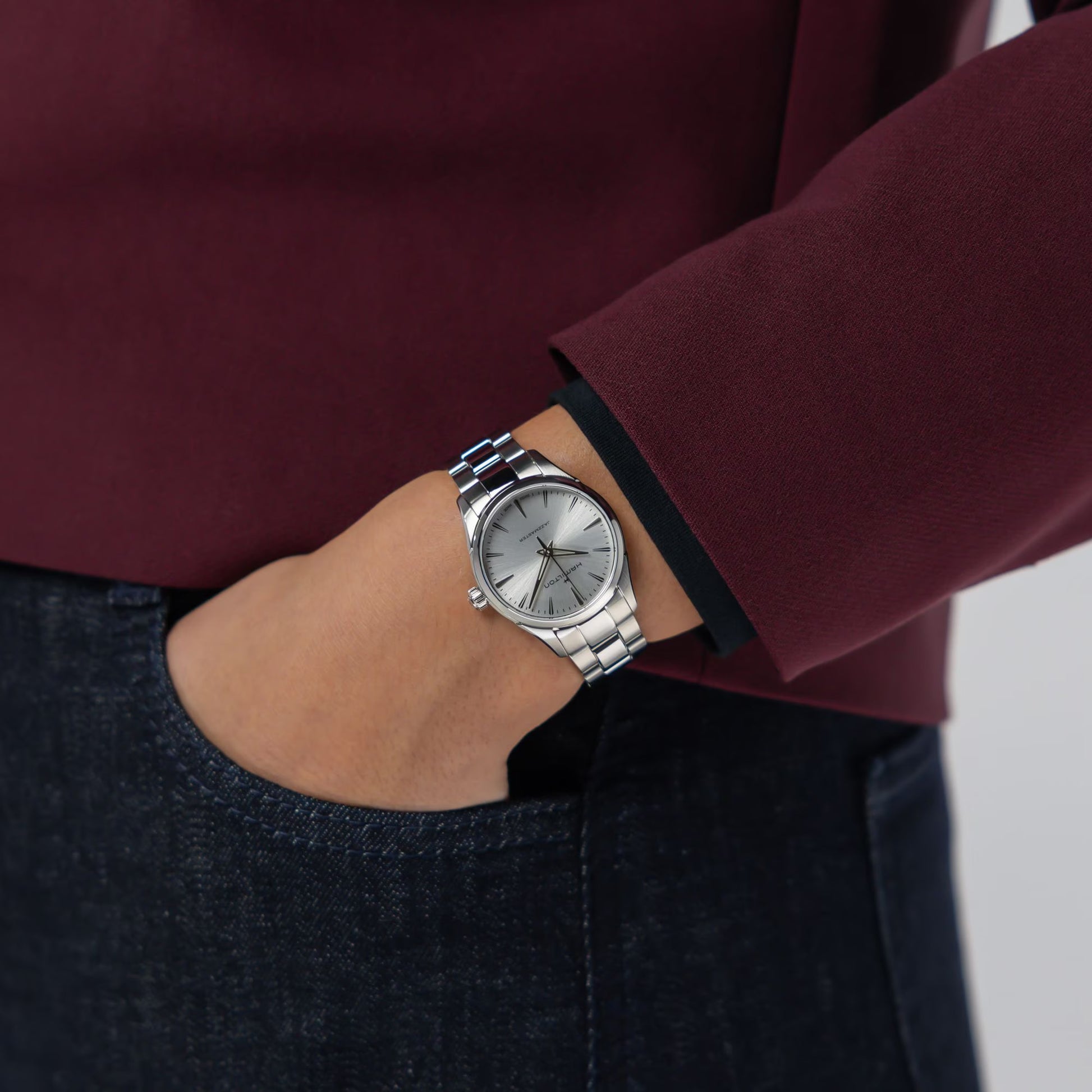 Jazzmaster Quartz 32 mm silber - PERDONA