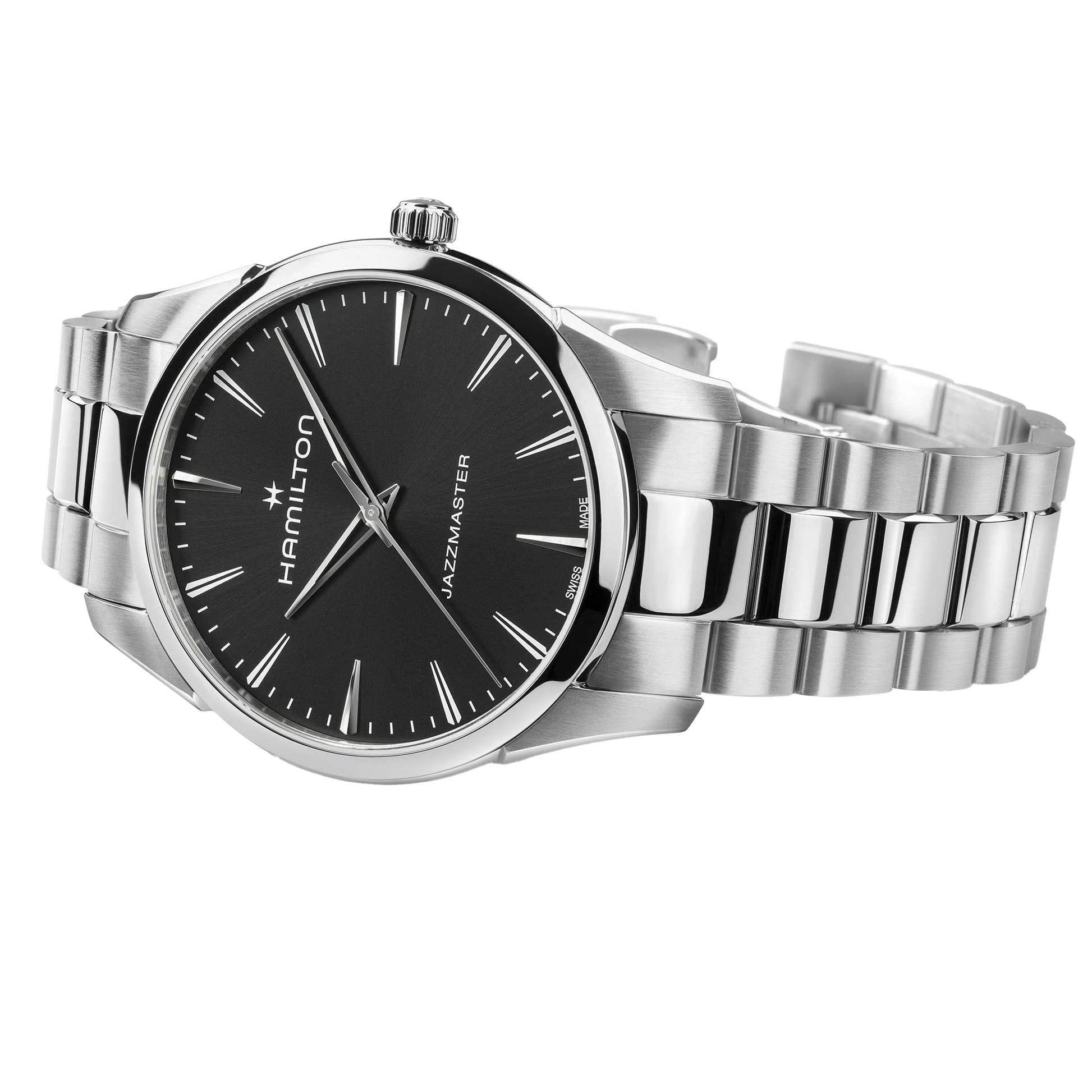 Jazzmaster Quartz 40 mm schwarz - PERDONA