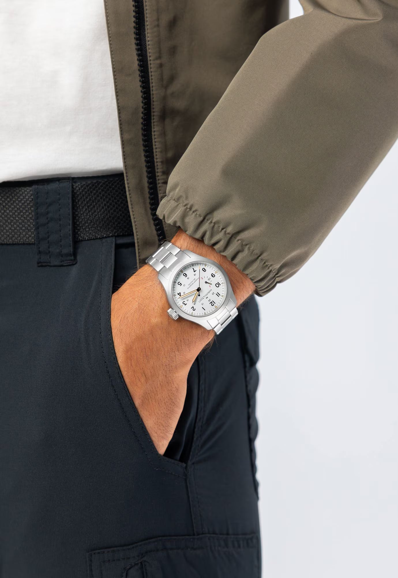 Khaki Field Mechanical Power Reserve