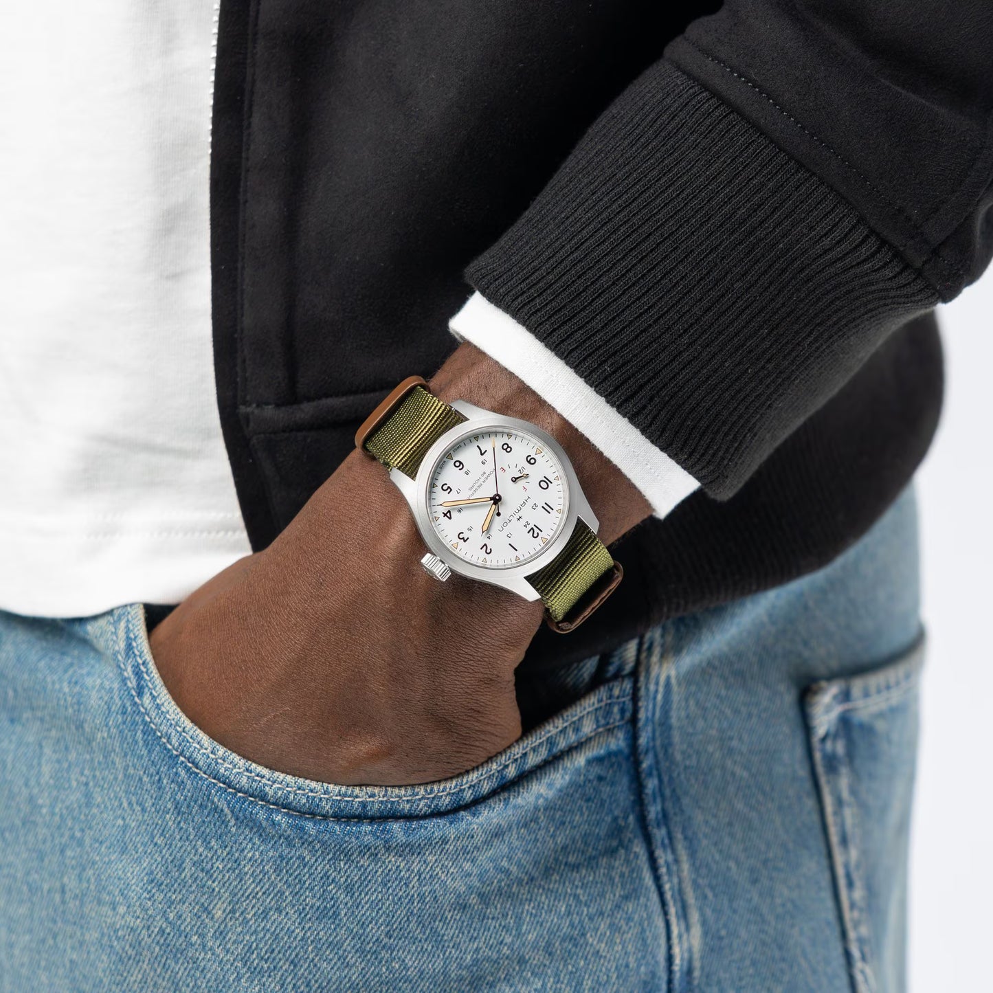 Khaki Field Mechanical Power Reserve