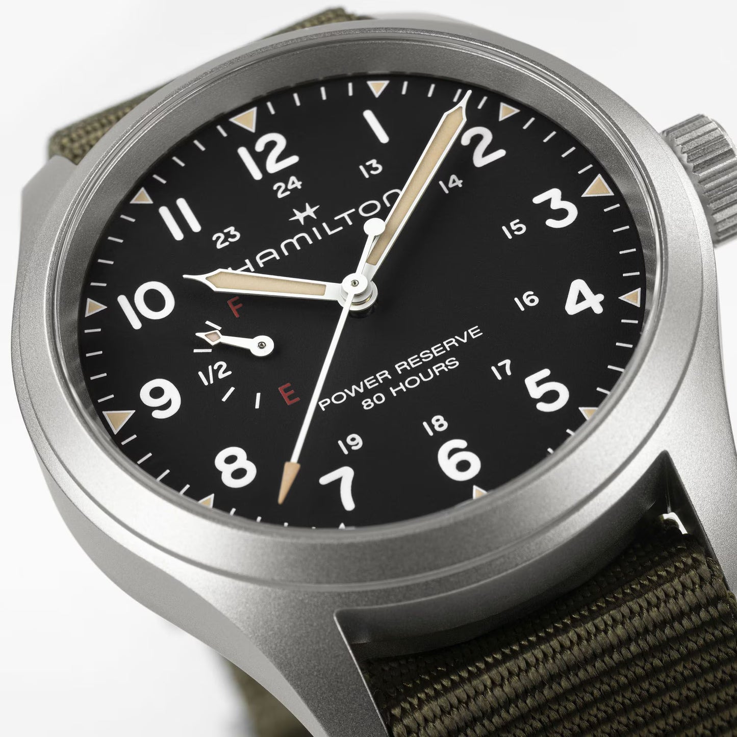 Khaki Field Mechanical Power Reserve
