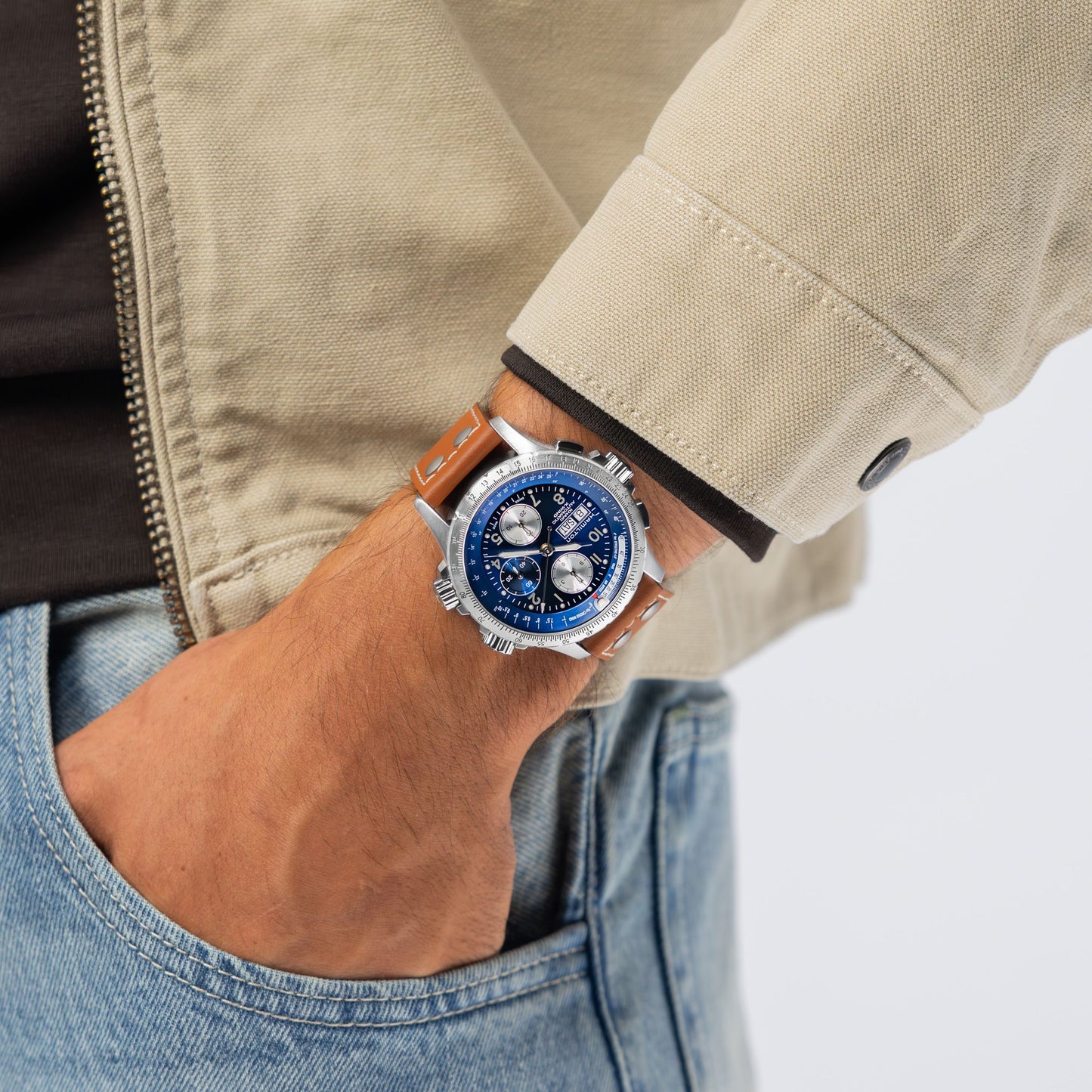 KHAKI AVIATION X-WIND AUTO CHRONO